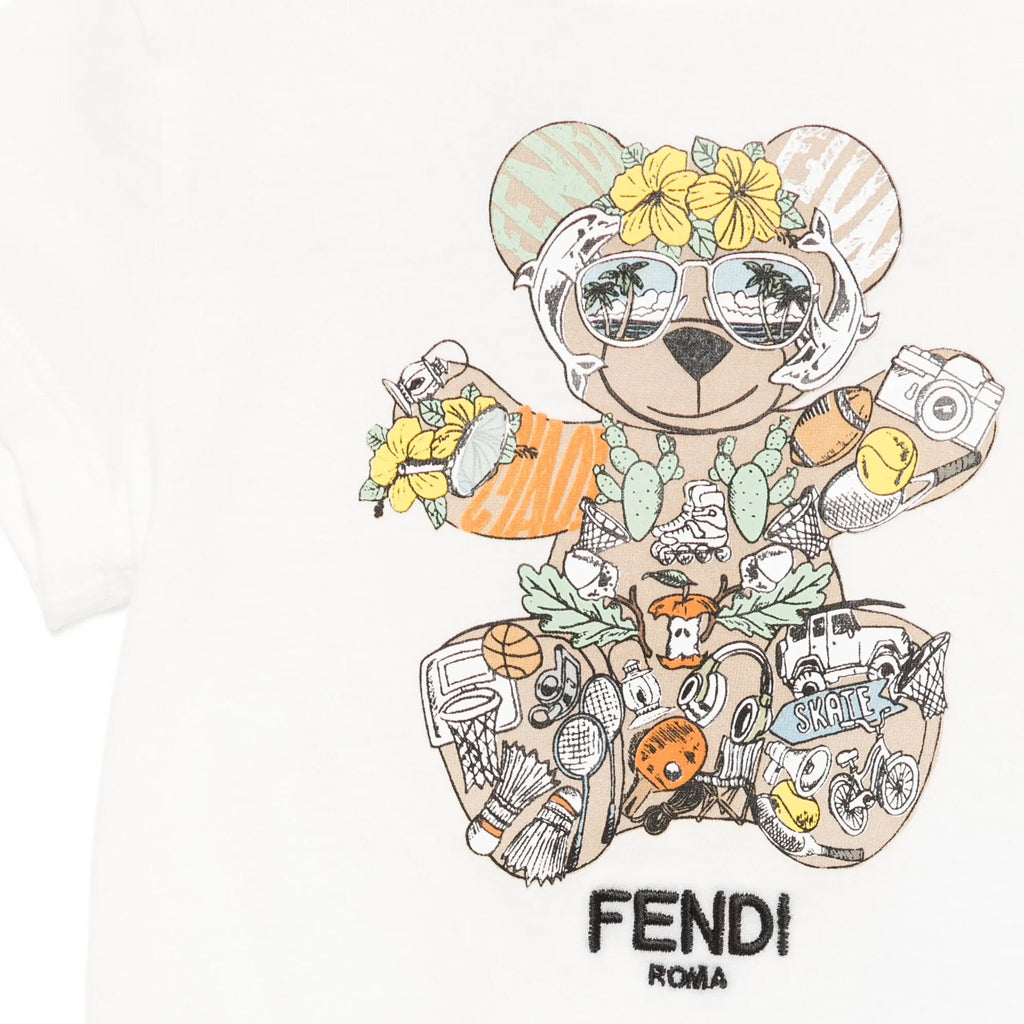 Fendi Kids Bear T-shirt