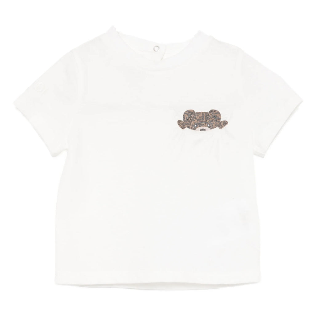 Fendi Kids Bear Pocket T-shirt