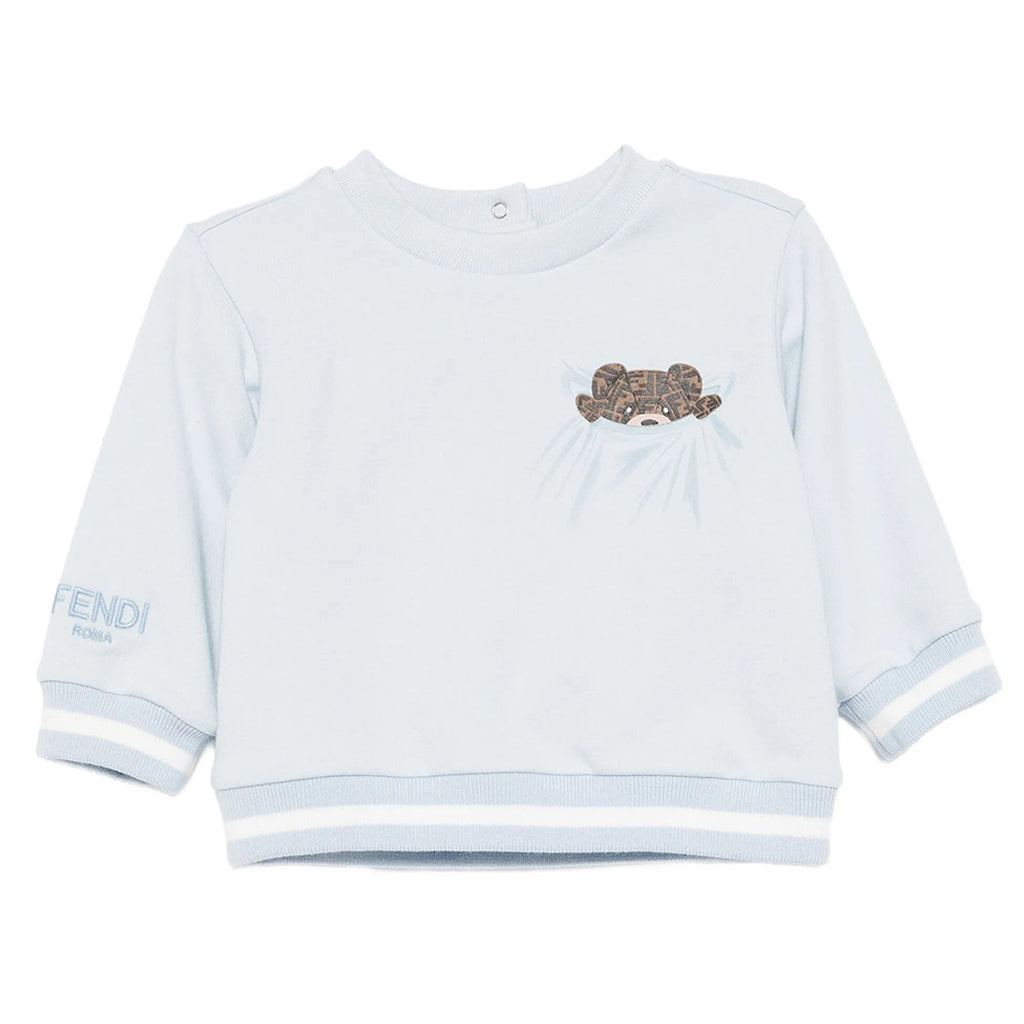 Fendi Kids Pocket Bear Sweatshirt