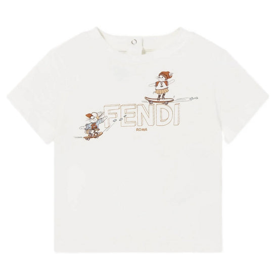Fendi Kids Logo Graphic T-shirt