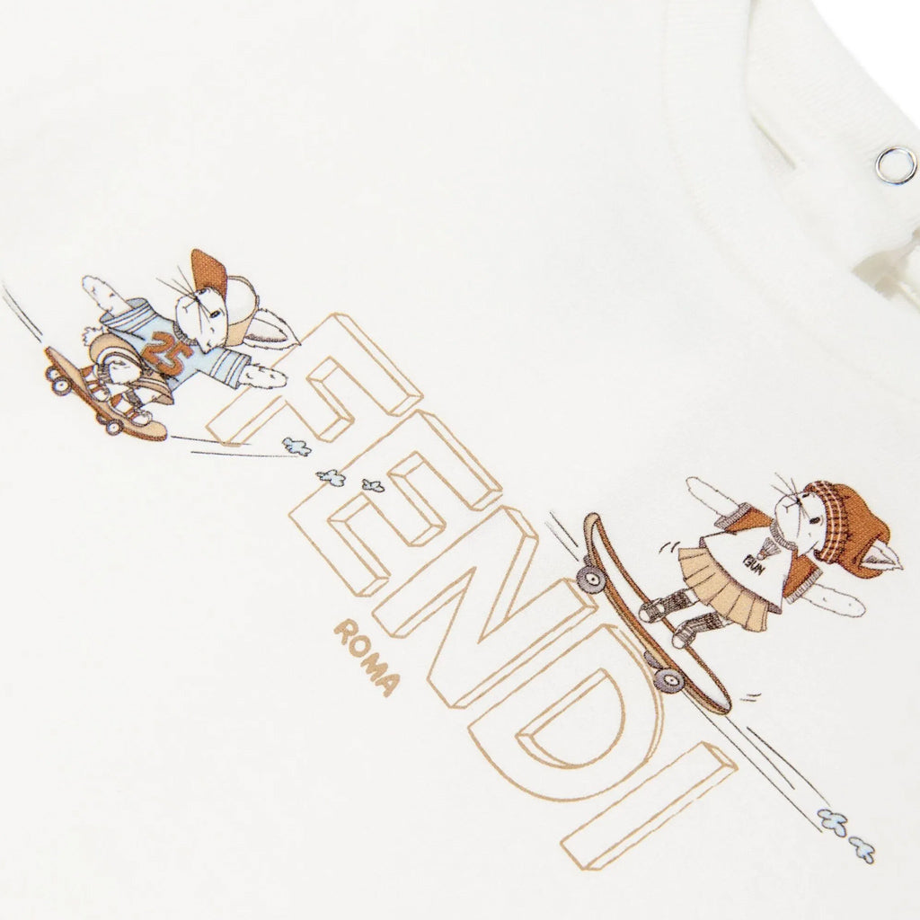 Fendi Kids Logo Graphic T-shirt
