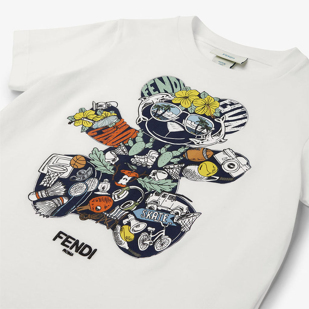 Fendi Kids Bear T-shirt