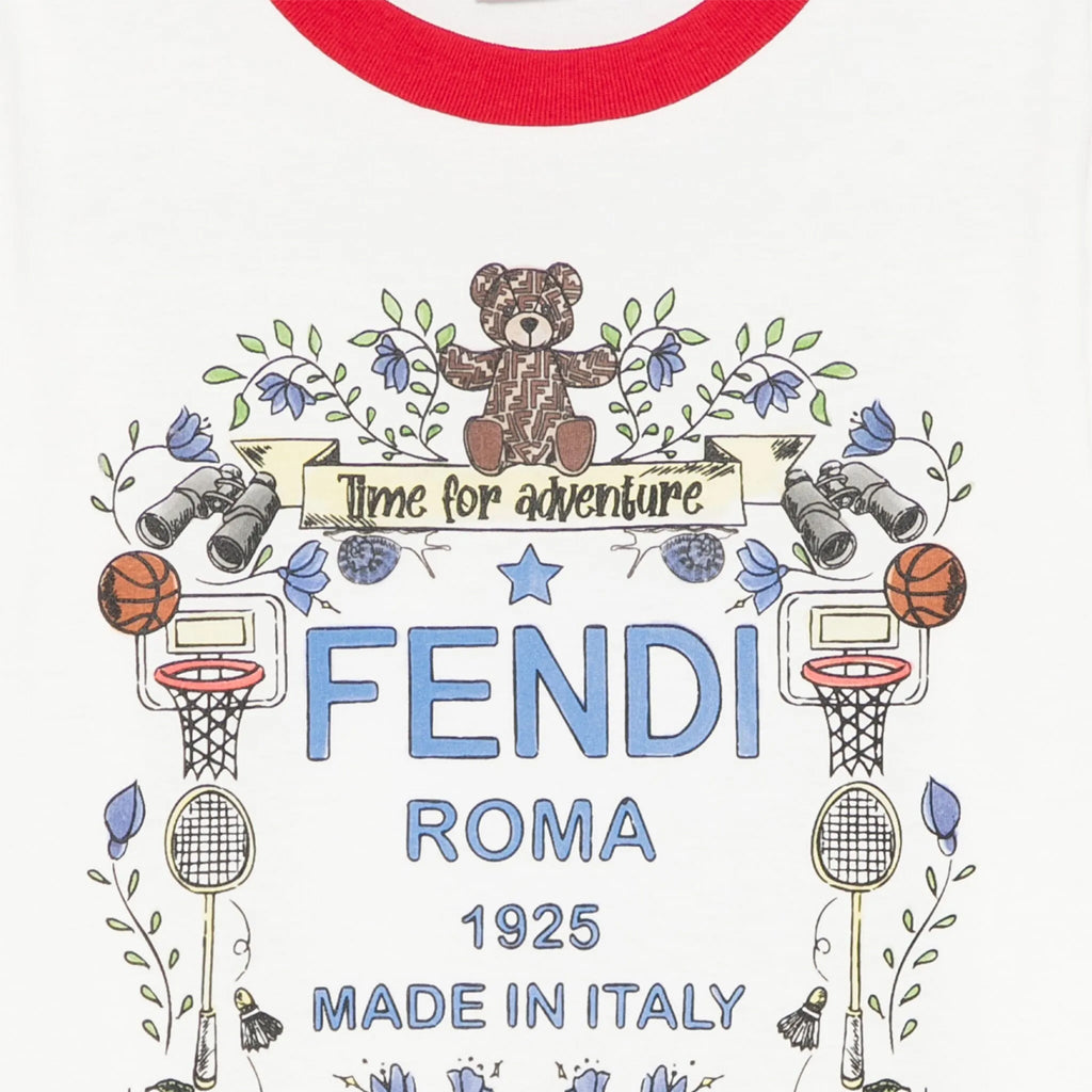 Fendi Kids Graphic T-shirt