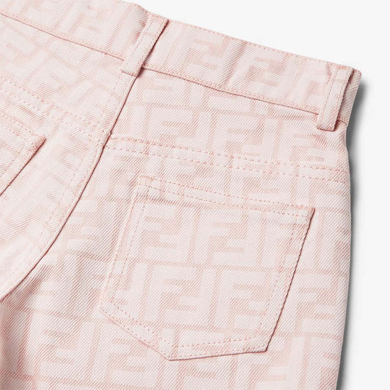 Fendi Kids FF Logo Jacquard Shorts