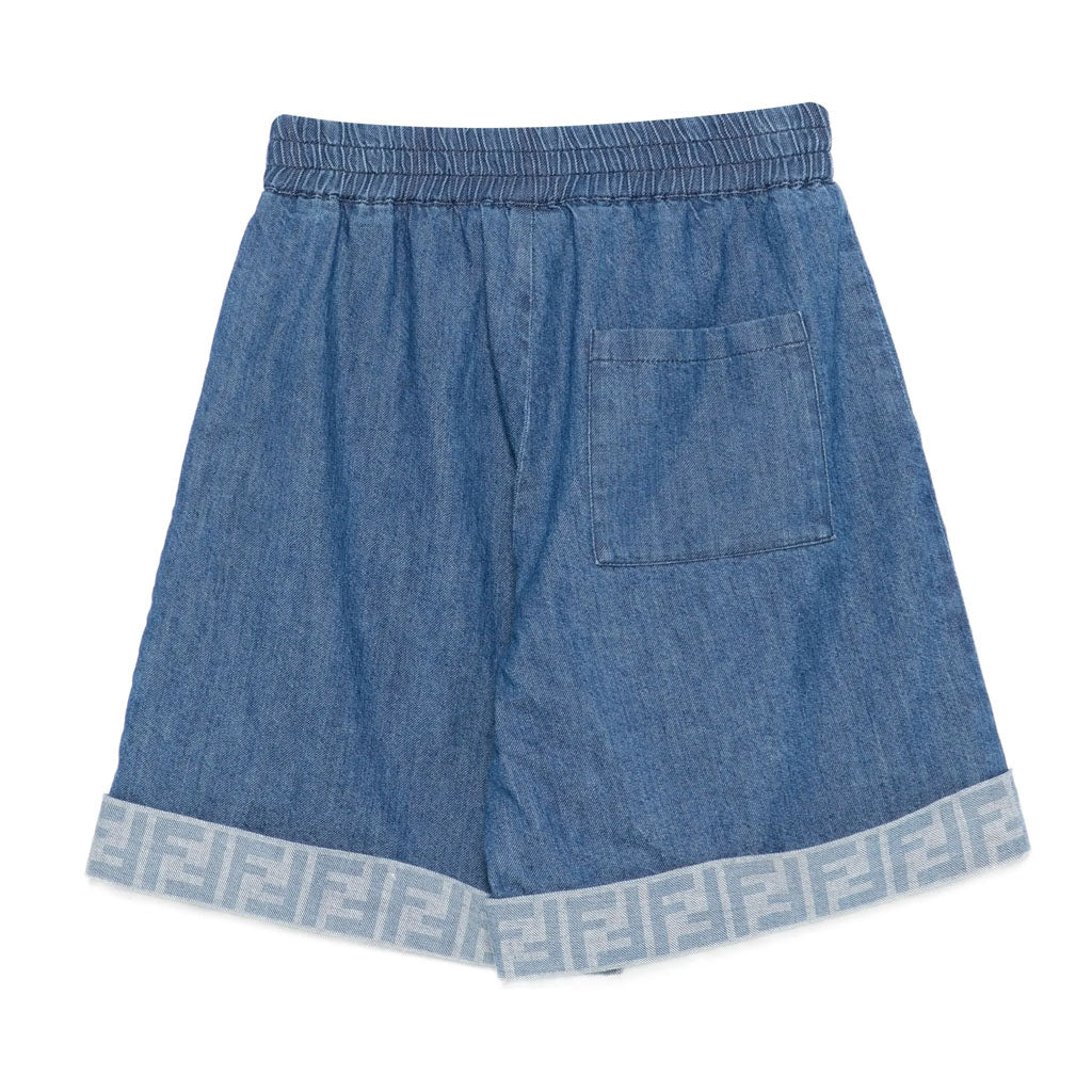 Fendi Kids Denim Shorts