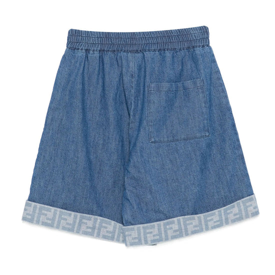 Fendi Kids Denim Shorts