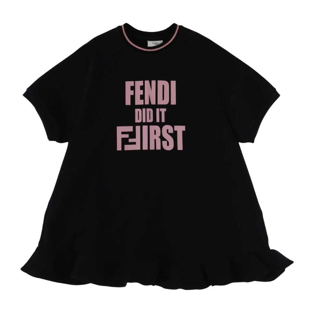 Fendi Kids Slogan Dress