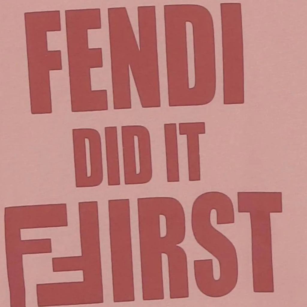 Fendi Kids Slogan T-shirt