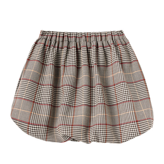 Self Portrait Kids Brown Check Skirt