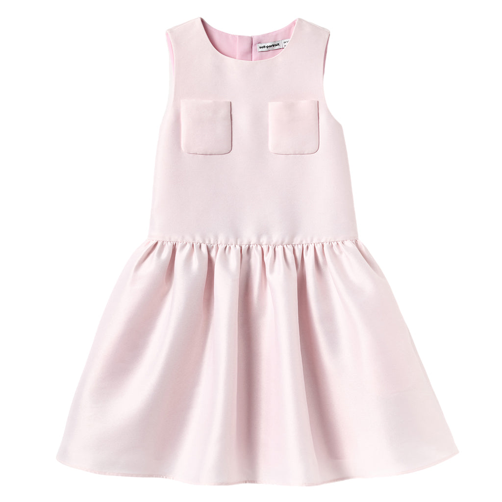 Self Portrait Kids Pink Taffeta Dress