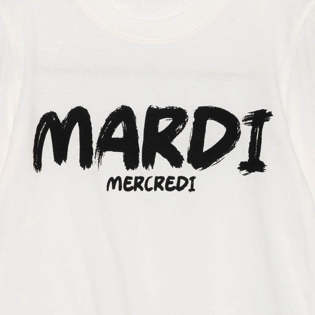 Mardi Mercredi Les Petits Kids Tshirt Brush Logo Contrast