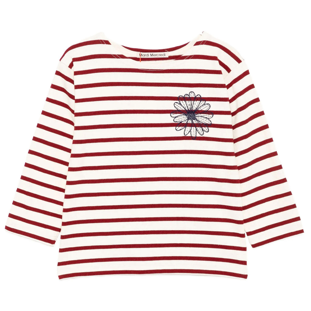 Mardi Mercredi Les Petits Kids Tshirt Long Sleeve Stripe
