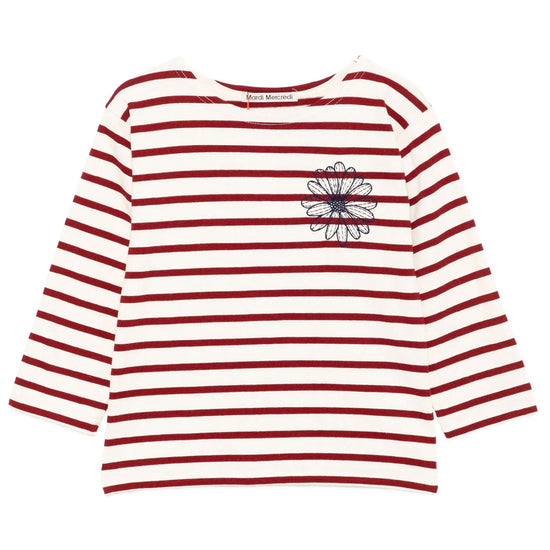 Mardi Mercredi Les Petits Kids Tshirt Long Sleeve Stripe