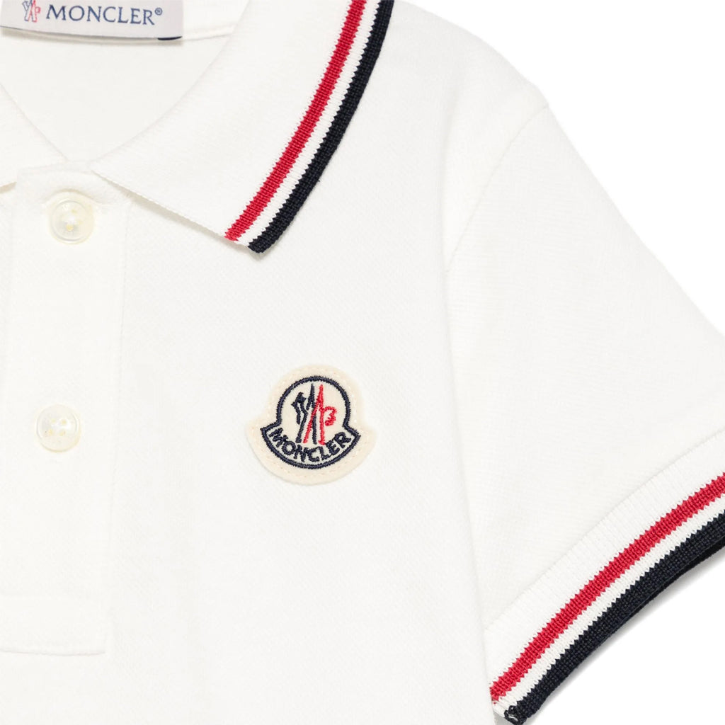 Moncler Enfant Stretch Pique Polo Shirt