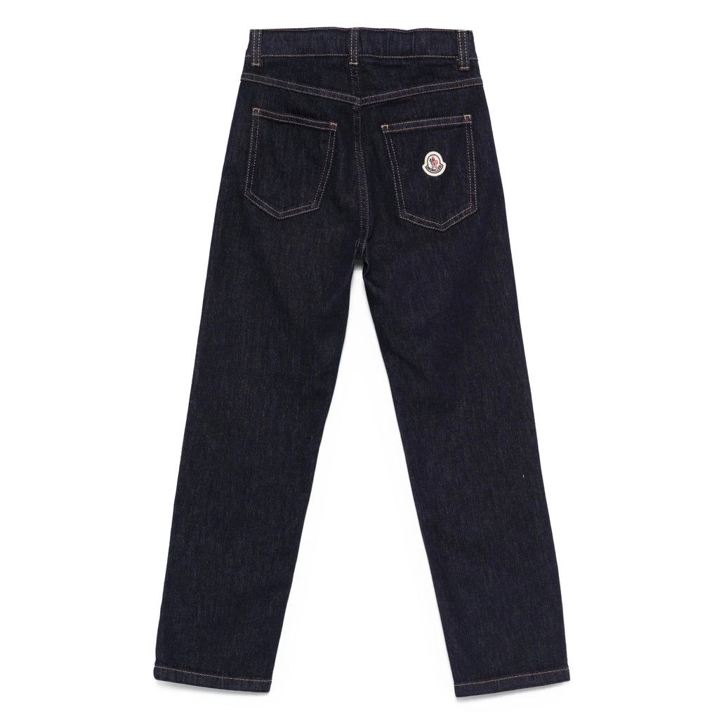 Moncler Enfant Reactive Dye Denim Trousers
