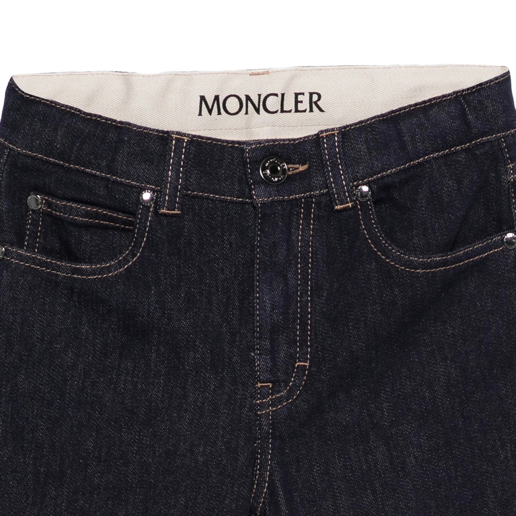 Moncler Enfant Reactive Dye Denim Trousers