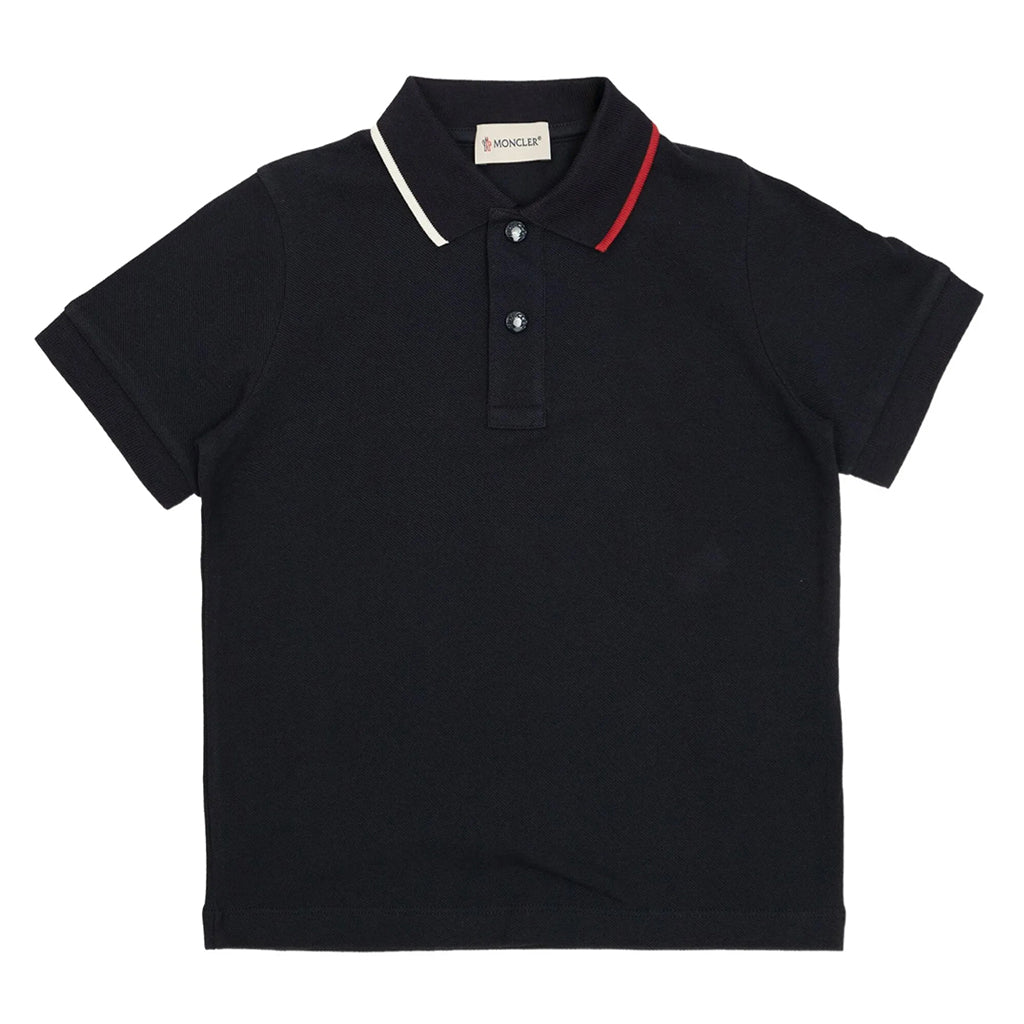 Moncler Enfant Cotton Pique Polo Shirt