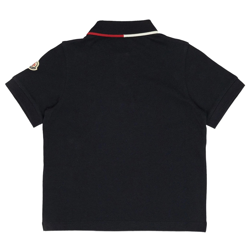 Moncler Enfant Cotton Pique Polo Shirt