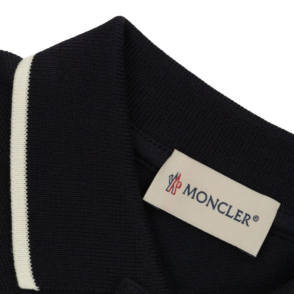 Moncler Enfant Cotton Pique Polo Shirt