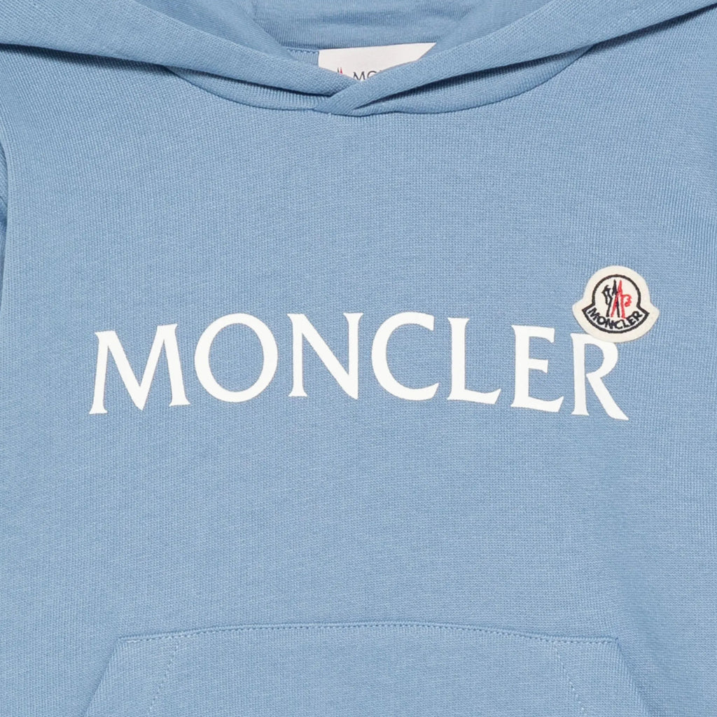 Moncler Enfant Brushed Cotton Fleece Hoodie