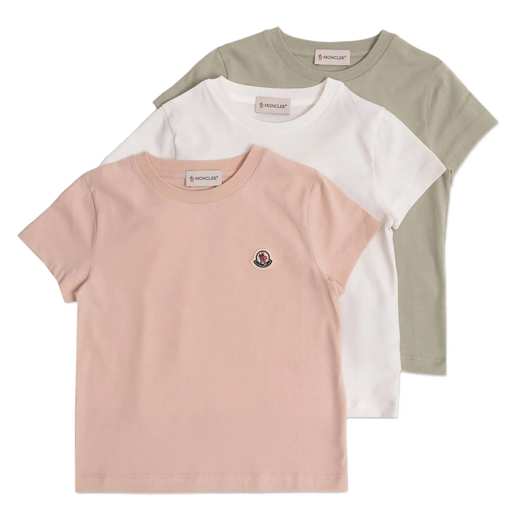 Moncler Enfant Three Piece Logo T-shirt Set