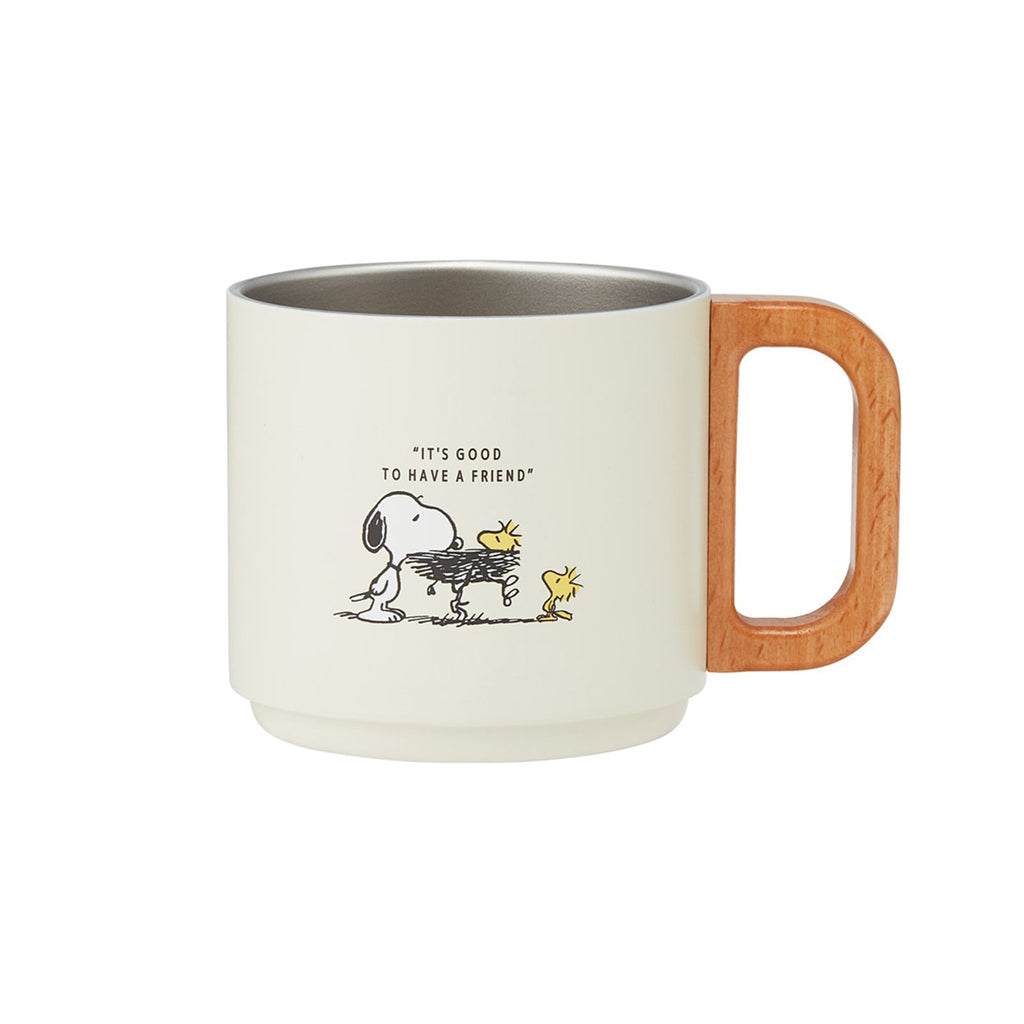 Skater Snoopy Stacking Stainless Steel Mug