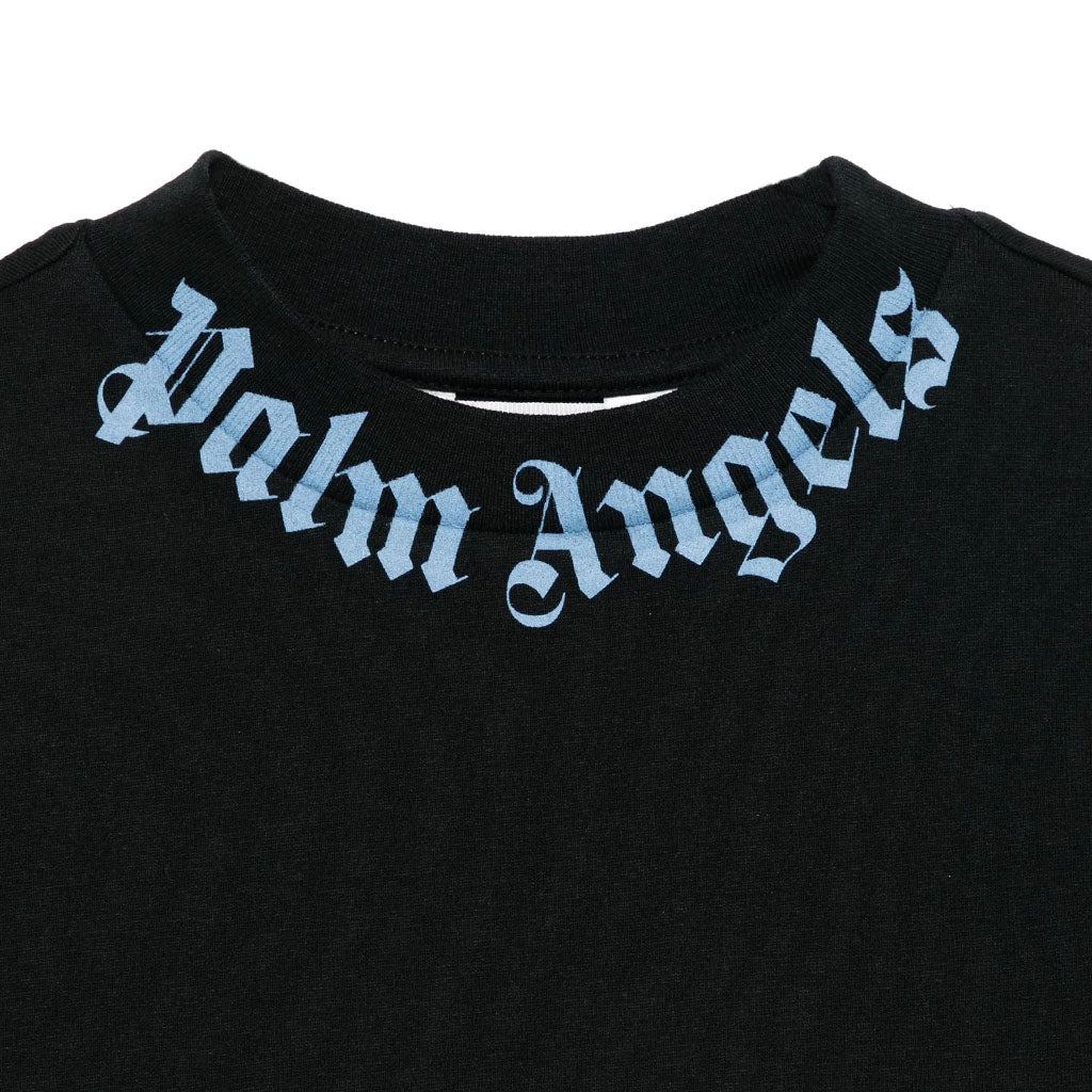 Palm Angels Kids Neck Logo Regular T-shirt