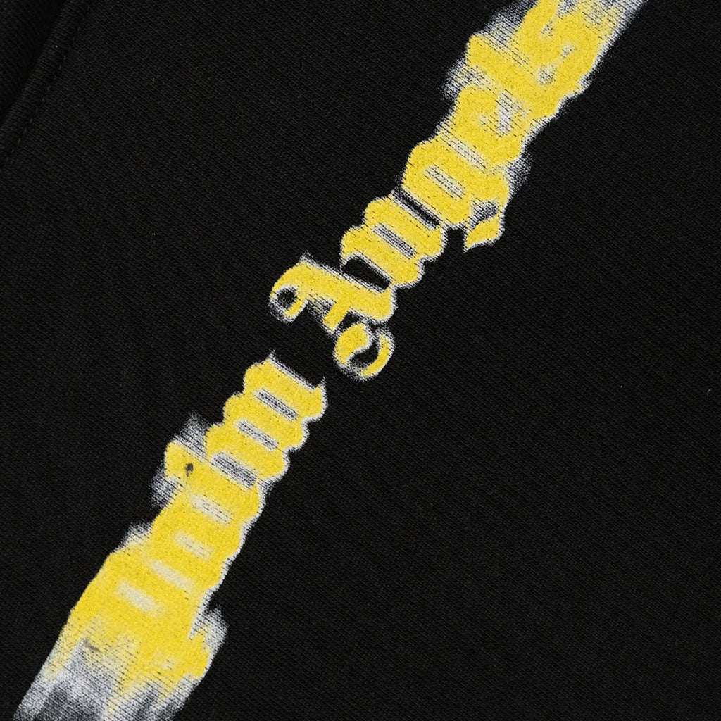 Palm Angels Kids Blurred Logo Regular Hoodie