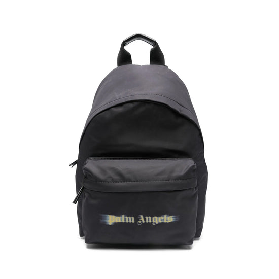 Palm Angels Kids Blurred Logo Big Backpack