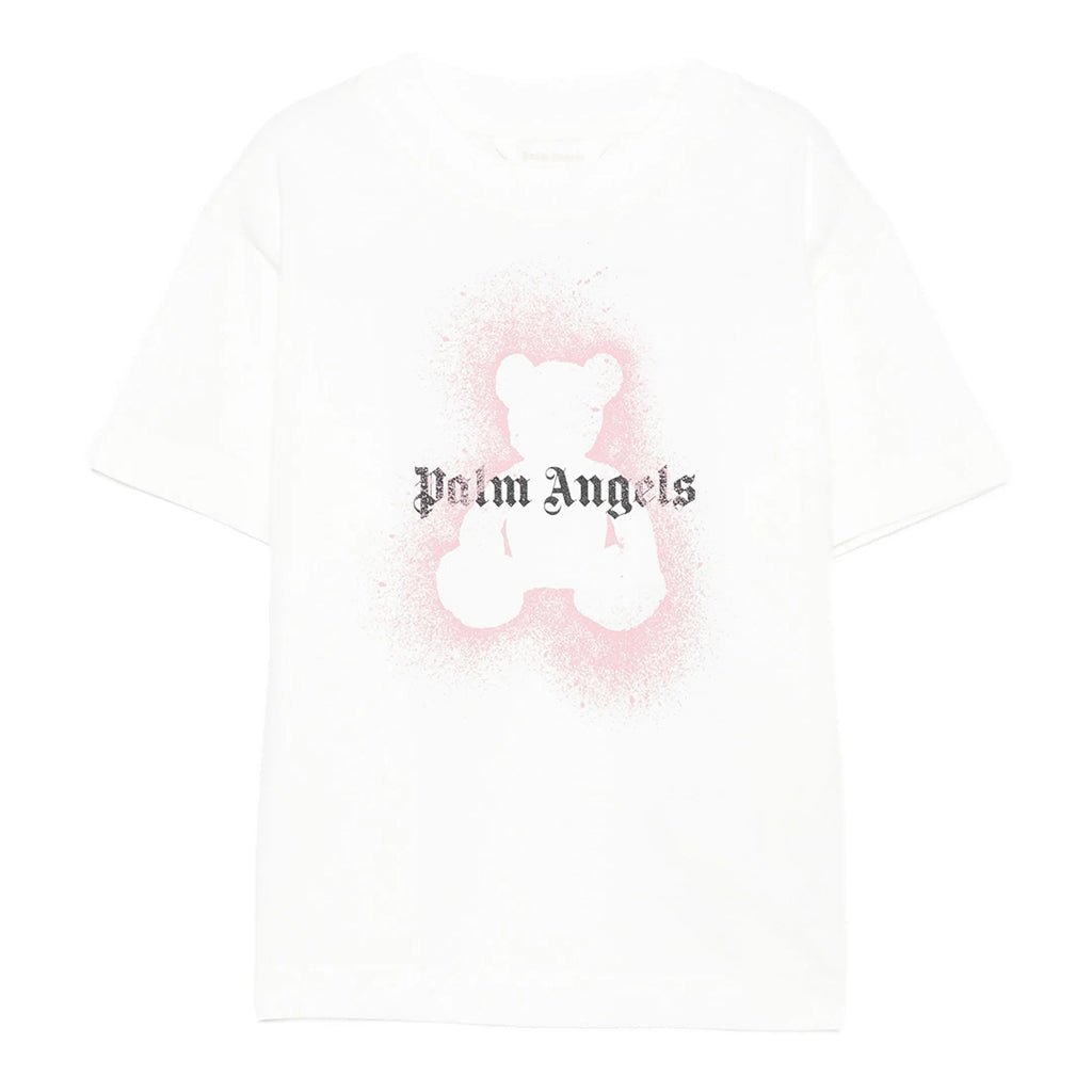 Palm Angels Kids PA Spray Bear Reg Tee