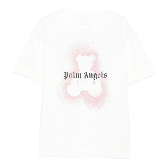 Palm Angels Kids PA Spray Bear Reg Tee