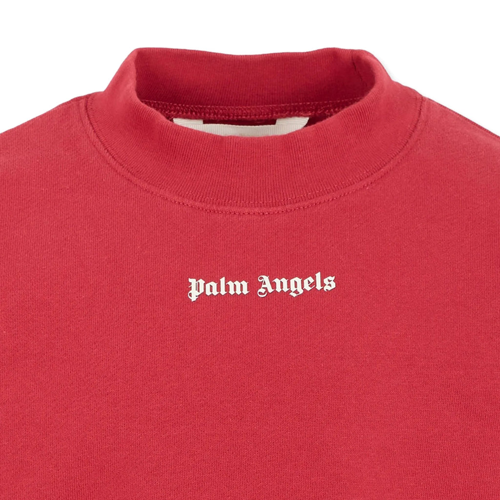 Palm Angels Kids PA Stripes Hybrid Sweat Crew