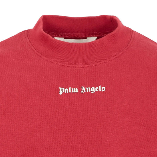 Palm Angels Kids PA Stripes Hybrid Sweat Crew