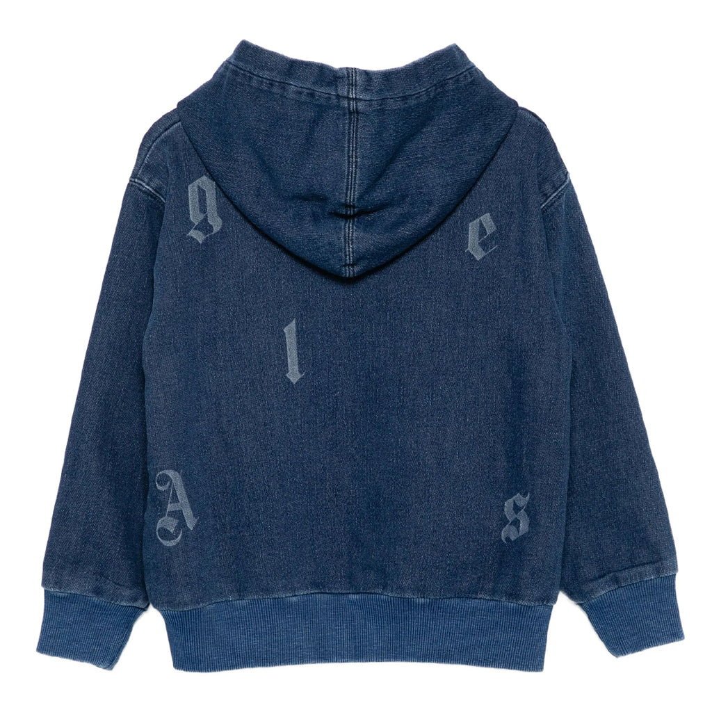 Palm Angels Kids PA Letters Washed Sweat Hoodie