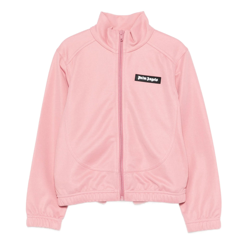 Palm Angels Kids Curved Logo Cut Crop Track Jac