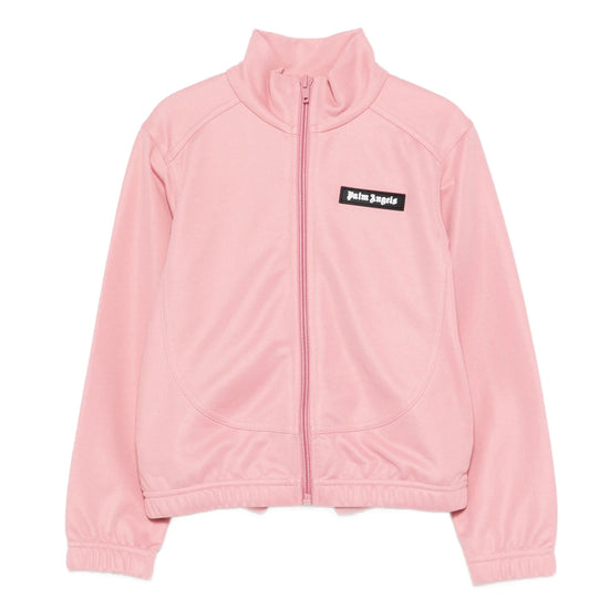 Palm Angels Kids Curved Logo Cut Crop Track Jac