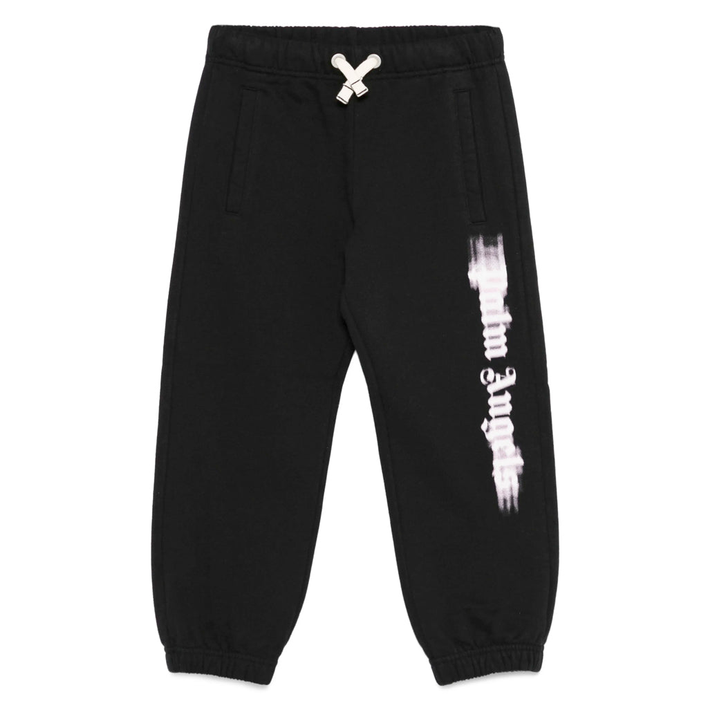 Palm Angels Kids Blurred Logo Regular Sweatpants