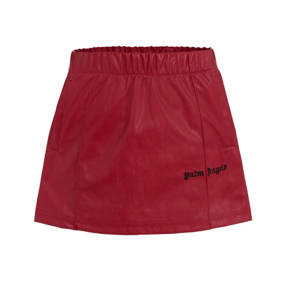 Palm Angels Kids PA Coated Track Mini Skirt