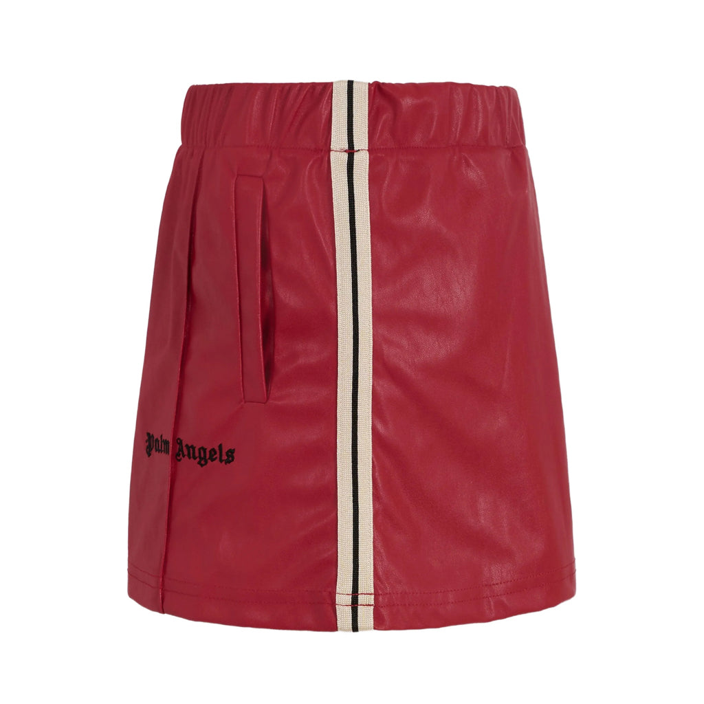 Palm Angels Kids PA Coated Track Mini Skirt