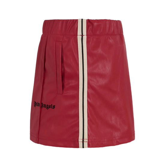 Palm Angels Kids PA Coated Track Mini Skirt