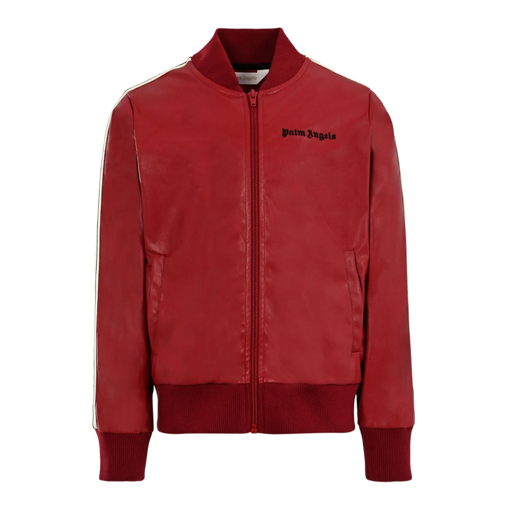 Palm Angels Kids PA Coated Track Bomber Jacket