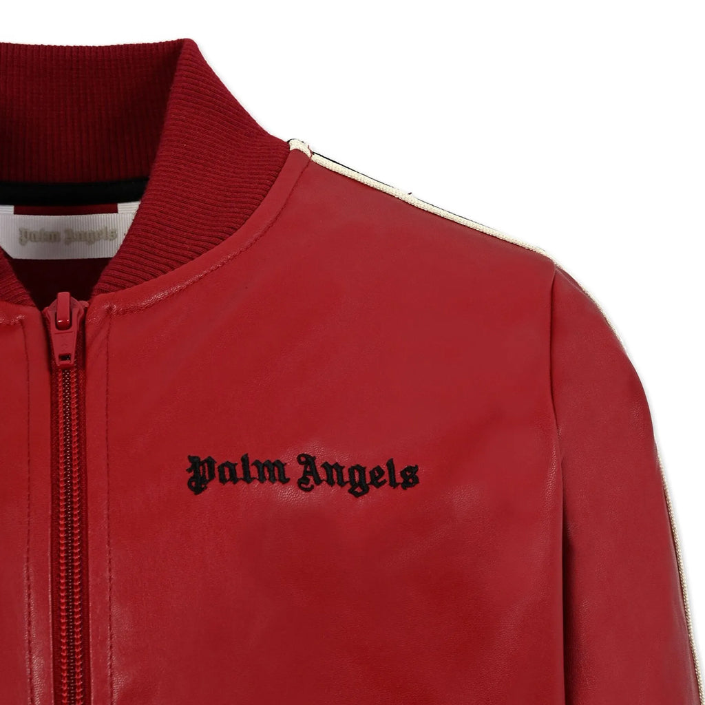 Palm Angels Kids PA Coated Track Bomber Jacket