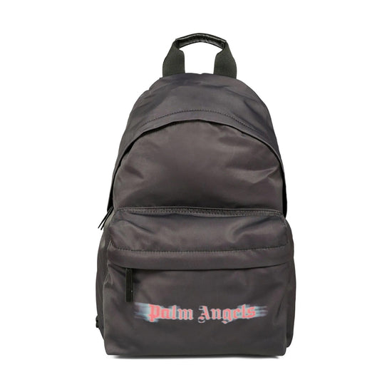Palm Angels Kids Blurred Logo Big Backpack