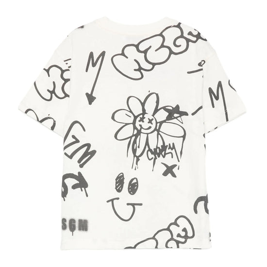 MSGM Kids Scribble T-shirt