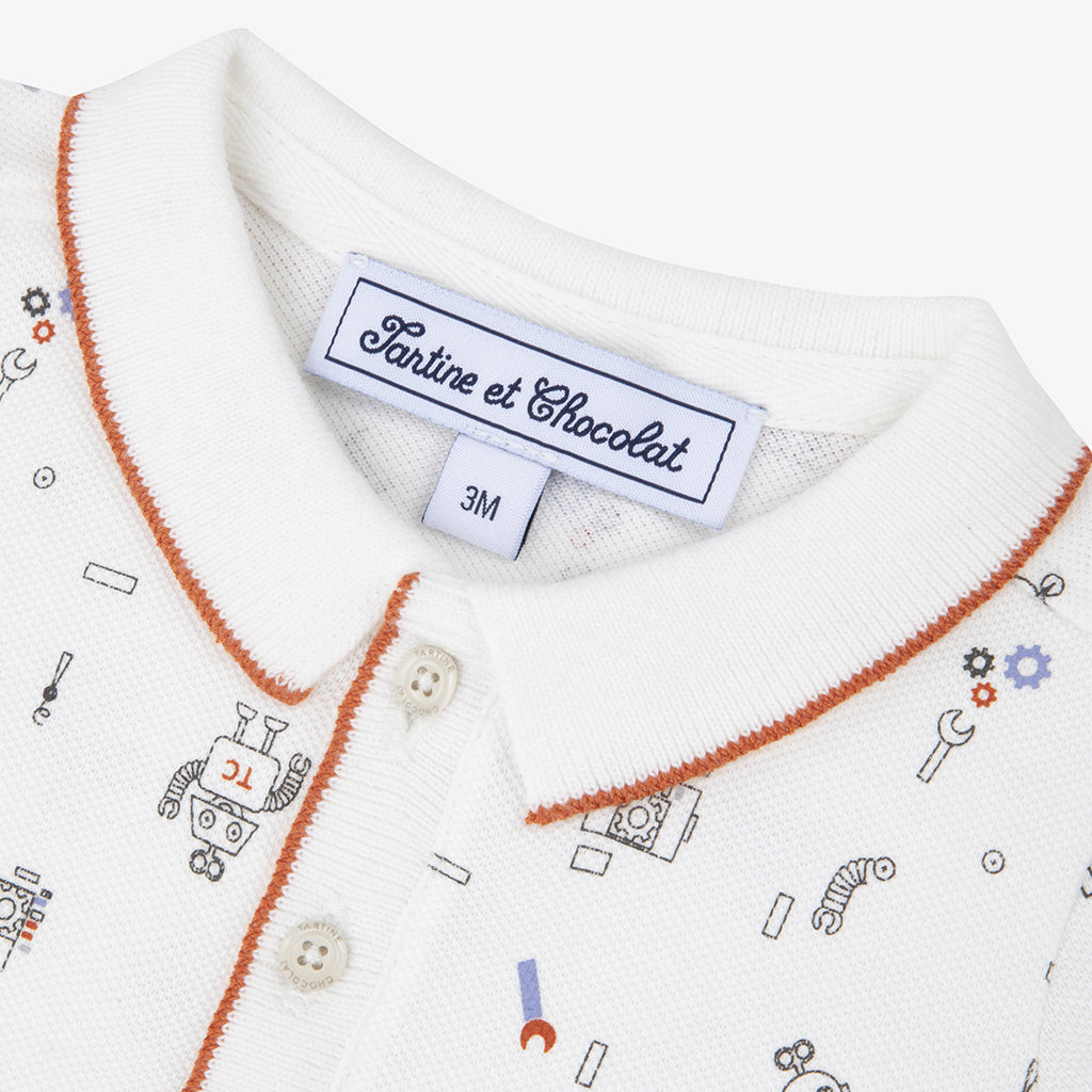 Tartine Et Chocolat Robot Print All-Over Polo-Shirt