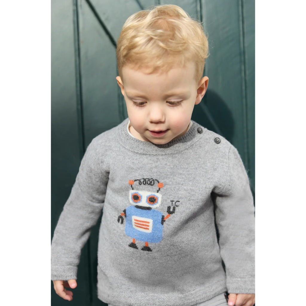 Tartine Et Chocolat Robot Wool Sweater