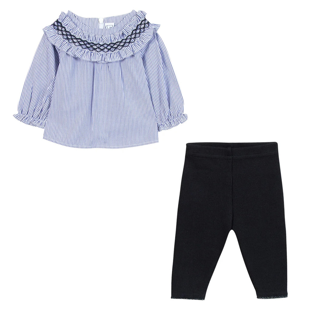 Tartine Et Chocolat Blouse With Legging Set