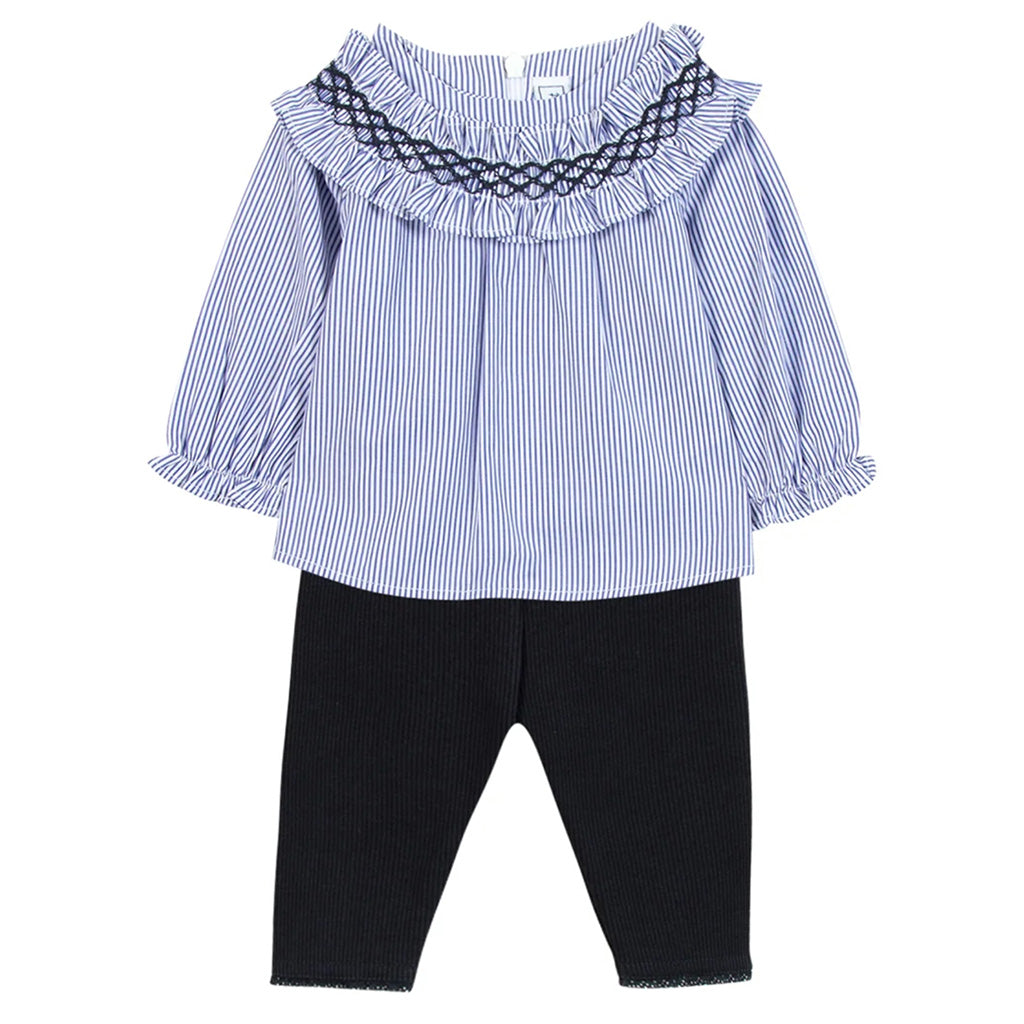 Tartine Et Chocolat Blouse With Legging Set