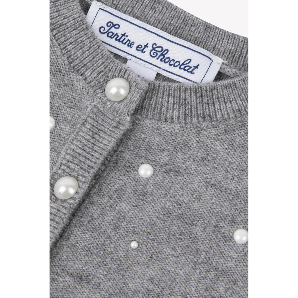 Tartine Et Chocolat Pearlie Wool Cardigan