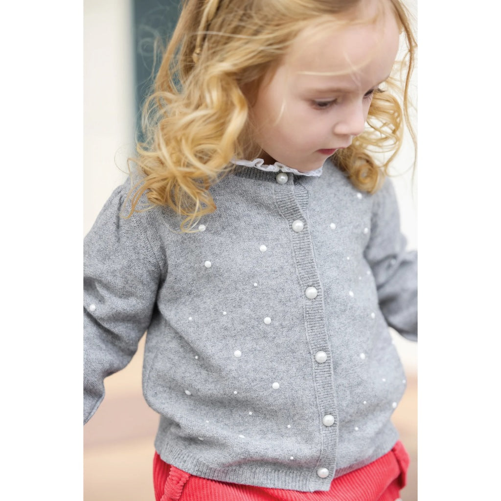 Tartine Et Chocolat Pearlie Wool Cardigan